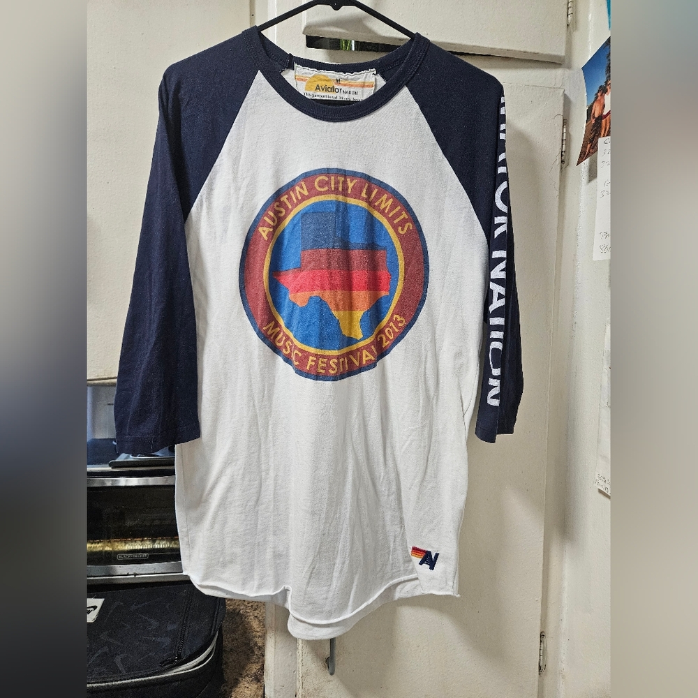 Aviator Nation Austin City Limits Music Festival 2013 Medium baseball 3/4 tee